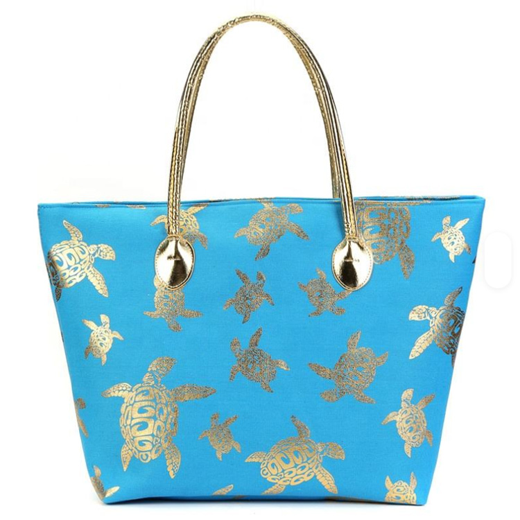 Custom 3D Logo Canvas Large Women Malta Souvenir Beach Bag Malta Bag
