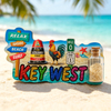 Custom Design Florida Zero Mile Keychain Metal Key West Souvenir Keychain