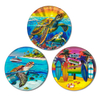 Custom Logo Printing Tourost Souvenir Country City Scenery Epoxy Aluminium Foil Fridge Magnet