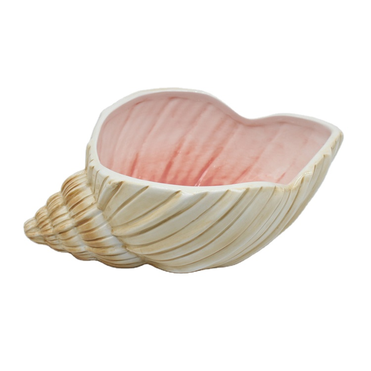 Wholesale Sea Animal Mermaid Coral Beach Ocean Style Ceramic Craft Home Decoration