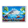 Custom Logo Tropical Palm Tree Resin Printing Beach Bermuda Souvenir Fridge Magnet