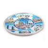 Wholesale Custom Logo Country City Scenery Decoration Plaque Foil Metal Plate Skyline New York Souvenir Plate