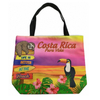 Custom Logo Printing Canvas Toucan Sloth Beach Tote Bag Costa Rica Souvenir Bag