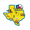 Custom logo Design Cowboy Dallas Texas Souvenir Metal Fridge Magnet Texas Bottle Opener