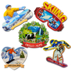 Custom Logo Resin Snow Mountain Skiing Theme Gift Cortina Grindelwald Interlaken Chamonix Zermatt Souvenir Fridge Magnet