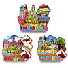 Wholesale Custom Country City Wood Spain Tourist Souvenir Madrid Fridge Magnet