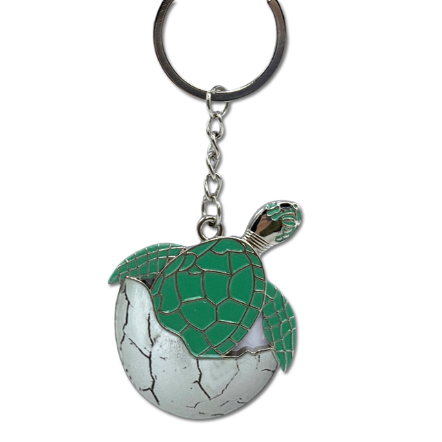 Wholesale Custom logo Alloy Metal Rhinestone Sea Turtle Souvenir Belize Keychain