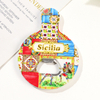 Customized 3D Printed Travel Gift Italian Sicily Sicilia Italy Fridge Magnet Souvenir Sicilia Magnets