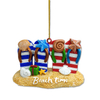 Wholesale Beach Souvenir Resin Christmas Tree Hanging Nautical Christmas Ornaments