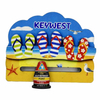 Custom Design Florida Zero Mile Keychain Metal Key West Souvenir Keychain