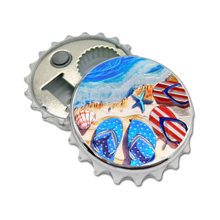 Custom Logo Printing Tourost Souvenir Country City Scenery Epoxy Aluminium Foil Fridge Magnet