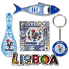 Wholesale Custom Logo Design Metal Glass Fish Snack Food Sardines Keychain Souvenir Sardine Keychains