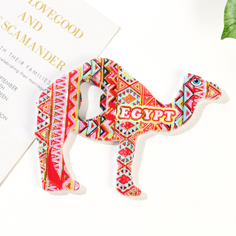 Wholesale Custom Africa Egyptian Pharaoh Fridge Magnet Resin Printed Egypt Souvenir Fridge Magnet