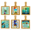 Custom Engraved Logo Daily Use Home Decoration Ceramic Pot Mat Turtle Souvenir Bamboo Sublimation Trivet