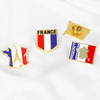 Custom logo Design Metal France Flag Brooch Enamel Souvenir France Pins Paris Pin