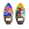 Customized Logo Florida Beach Souvenir Surf Bottle Opener MDF Wood Surfboard Bottle Opener