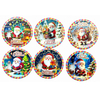 Custom 3D Embossed Printing Christmas Cup Coaster Decoration Christmas Gift Ceramic Christmas Coaster