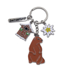 Custom Logo Metal Winter Ski Keyring Snow Mountain Souvenir Ski Theme Ski Keychain
