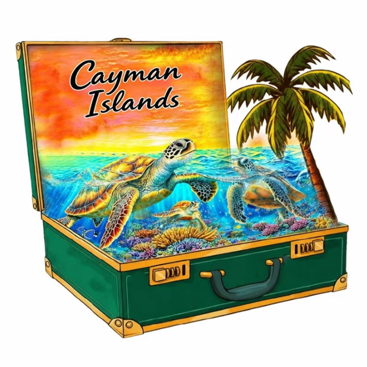 Beach Tourist Resin Magnet Cayman Islands Souvenir Fridge Magnet