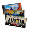 Custom Logo Design Metal Texas License Plate Magnet Austin Souvenir Fridge Magnet