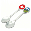 Custom Logo Design Austria Suisse Souvenir Spoon Alloy Metal Souvenir Switzerland Spoon