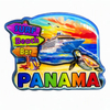Customized logo Wood Parrot Cruise Ship Boat Panama Canal Souvenirs Fridge Magnet