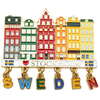 Custom Logo Design Building Design Charm Fridge Magnet Stockholm Sweden Souvenir Metal Fridge Magnet