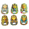 Wholesale Custom Africa Egyptian Pharaoh Fridge Magnet Resin Printed Egypt Souvenir Fridge Magnet