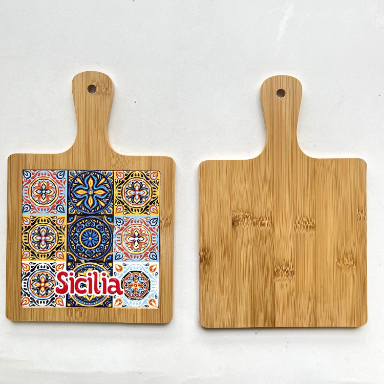 Custom Engraved Logo Daily Use Home Decoration Ceramic Pot Mat Turtle Souvenir Bamboo Sublimation Trivet