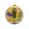Wholesale Plastic Foam Christmas Ball Ornament Custom Design Souvenir Beach Flamingo Christmas Ball