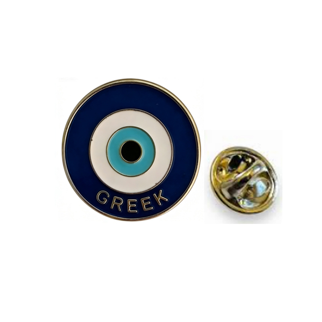 Custom Metal Turkish Greek Greece Souvenir Gift Enamel Pin Evil Eye Pin