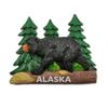Custom Logo Resin Hand Painted Moose Black Bear Fridge Magnet Alaska Souvenir Fridge Magnet