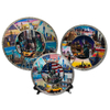 Wholesale Custom Logo Country City Scenery Decoration Plaque Foil Metal Plate Skyline New York Souvenir Plate
