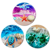 Custom Logo Epoxy Wood Magnet Ocean Beach Island Fiji Souvenir Fridge Magnet