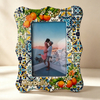 Custom 3D Embossed Printing Home Decor Ceramic Picture Frame 4x6 Tourist Souvenir Ceramic Photo Frame