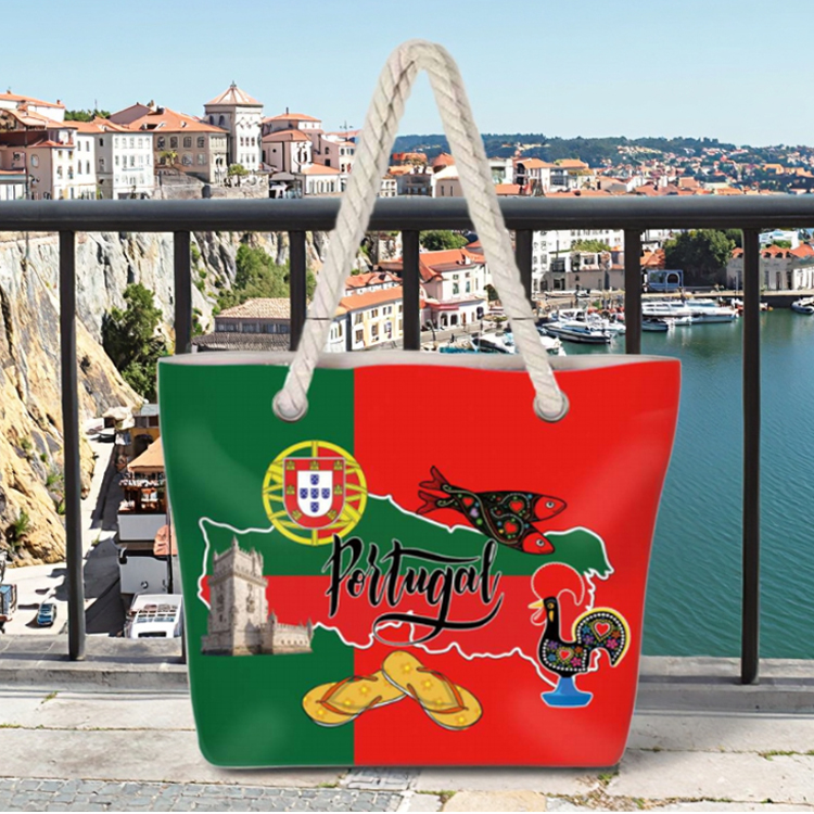Customized Digital Printing Personalized Travel Hungary Tote Bag Souvenir Budapest Bag