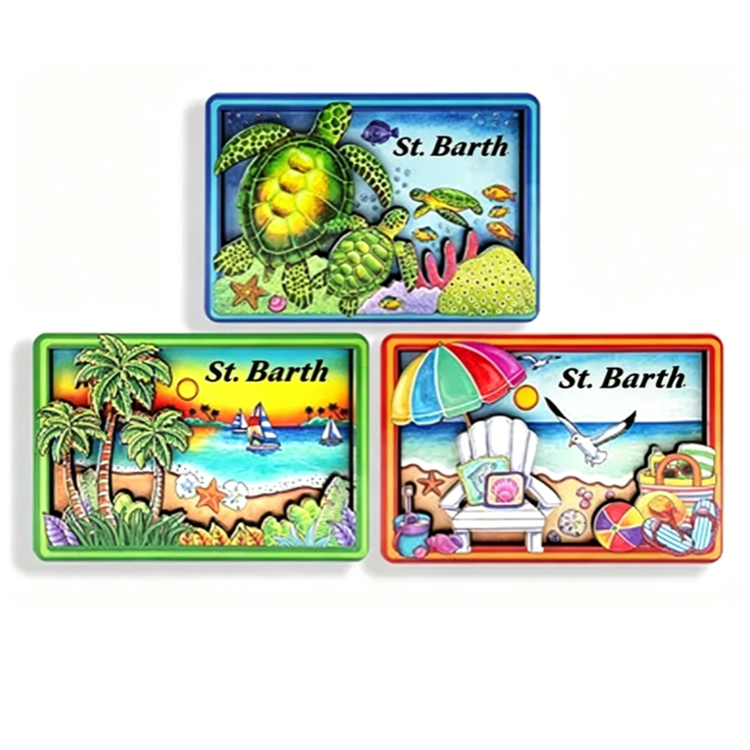 Custom Logo Travel MDF Wood Flag Map Grenada Souvenirs Fridge Magnet