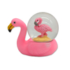 Custom Logo Bahamas Souvenir Water Globe Resin Flamingo Snow Globe