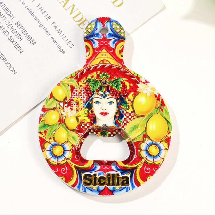 Customized 3D Printed Travel Gift Italian Sicily Sicilia Italy Fridge Magnet Souvenir Sicilia Magnets