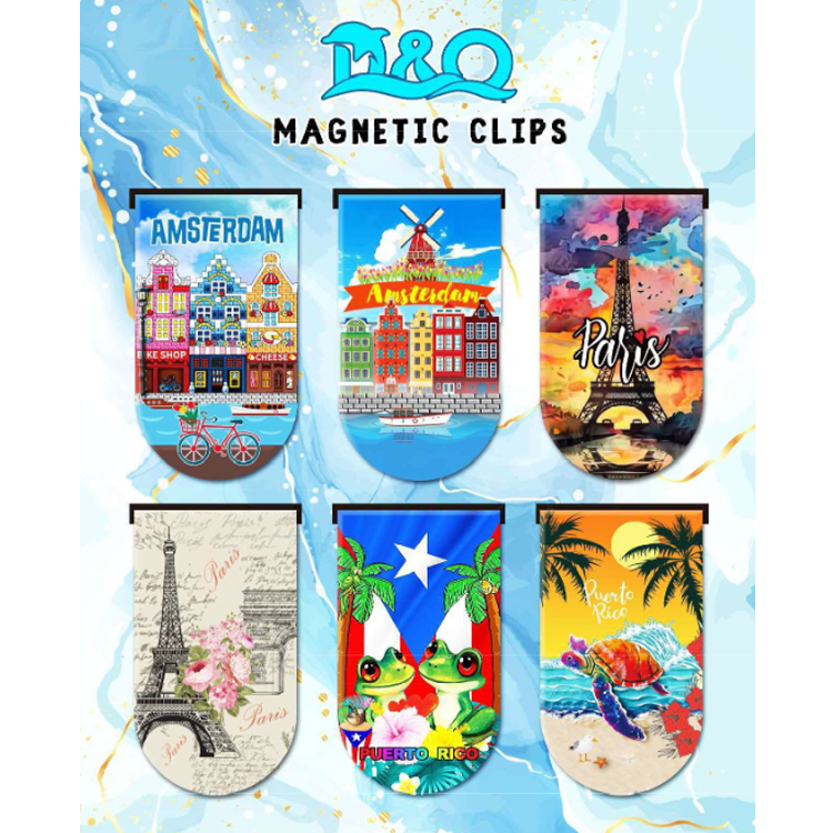Customized Printing Travel Souvenir Paper Personalized Gift Promotional Bookmarks Custom Magnetic Bookmarks