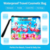 Custom Design Printing Caribbean Beach Turtle Tourist Souvenir Neoprene Travel Bag Makeup Bag Neoprene Cosmetic Bag