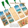 Wholesale Customized Design Printing Shape MDF Bookmark Tourist Souvenir Custom Wooden Bookmark