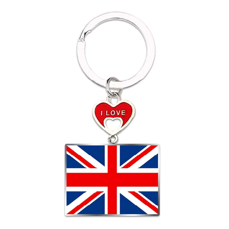 Custom Logo Design Norway Keyring Alloy Metal Oslo Norway Souvenir Keychain