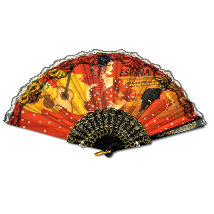 Customizable Hand Fans Greece Eco-Friendly Souvenir Personalized Bamboo Hand Fan