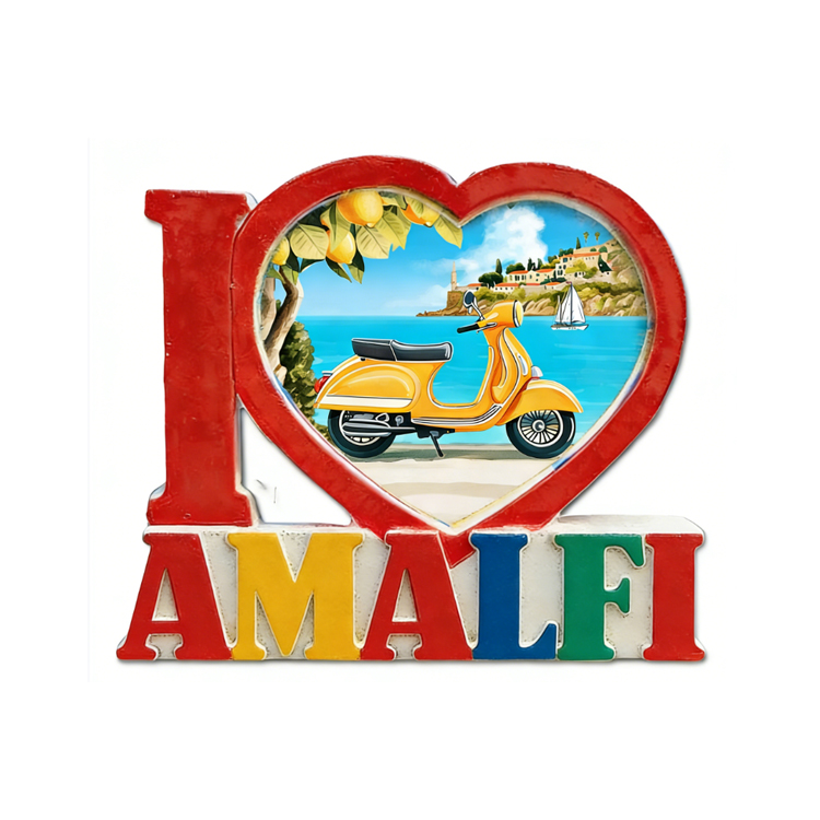 Custom Logo Design Travel Gift Resin Printing Italy Souvenir Lake Como Fridge Magnet