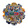 Custom Logo Design 3D Embossed Bronzing Printing Souvenir Porto Lisbon Portugal Ceramic Coaster