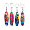 Factory Wholesale Custom Logo MDF Wood Classic Turtle Keychain Hawaii French Polynesia Souvenir Keychain