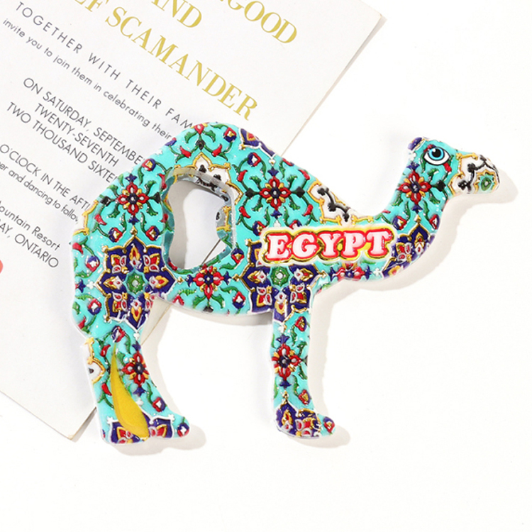 Wholesale Custom Africa Egyptian Pharaoh Fridge Magnet Resin Printed Egypt Souvenir Fridge Magnet