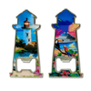 Custom Logo Printed Alloy Metal Nautical Souvenir Lighthouse Fridge Magnet Bottle Opener