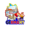 Factory Custom Logo Wood Germany Refrigerator Magnetic Sticker Souvenir Frankfurt Fridge Magnet